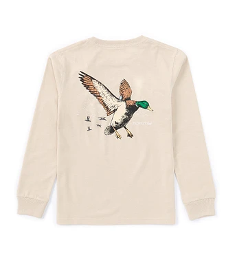 Properly Tied Little Boys 2T-7 Mallard Flight Long Sleeve Graphic T-Shirt