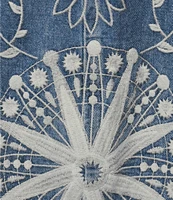 Prosperity Denim Mid Rise Embroidered Barrel Jeans