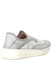 PSUDO Men's Wingtip Washable Slip-On Sneakers