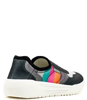 PSUDO Women's Court Rainbow Washable Slip-On Sneakers