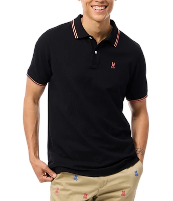 Psycho Bunny Andrews Pique Short Sleeve Polo Shirt