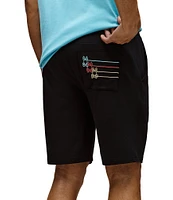 Psycho Bunny Andy Embroidered 8#double; Inseam Shorts
