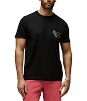 Psycho Bunny Andy Embroidered Pocket Short Sleeve T-Shirt