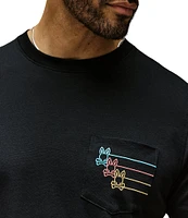 Psycho Bunny Andy Embroidered Pocket Short Sleeve T-Shirt
