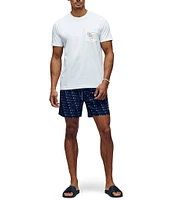 Psycho Bunny Andy Embroidered Pocket Short Sleeve T-Shirt