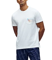 Psycho Bunny Andy Embroidered Pocket Short Sleeve T-Shirt