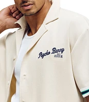 Psycho Bunny Basil Taped Short Sleeve Woven Camp Shirt