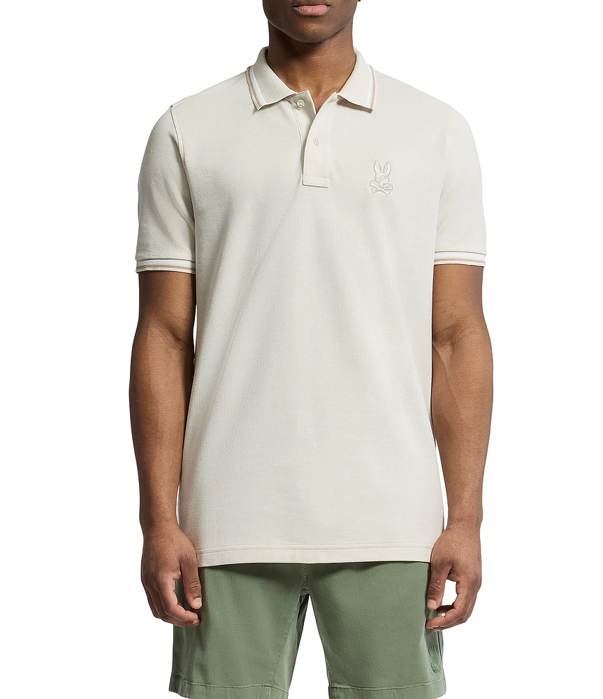 Psycho Bunny Baxter Pique Short Sleeve Polo Shirt