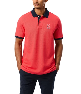 Psycho Bunny Bellaire Pique Short Sleeve Polo Shirt