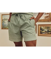 Psycho Bunny Bendigo Allover Printed 5 3/4#double; Swim Trunks