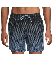Psycho Bunny Bendigo Allover Printed 5 3/4#double; Swim Trunks