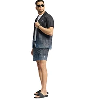Psycho Bunny Bendigo Allover Printed 5 3/4#double; Swim Trunks
