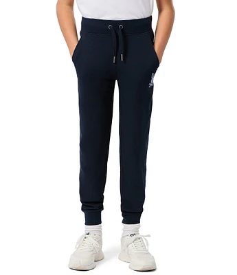 Psycho Bunny Big Boys 7-20 Chenille-Logo Patch French Terry Jogger Pants