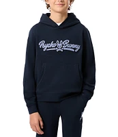 Psycho Bunny Big Boys 7-20 Long Sleeve Chenille-Logo French Terry Hoodie