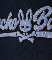 Psycho Bunny Big Boys 7-20 Long Sleeve Chenille-Logo French Terry Hoodie