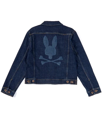 Psycho Bunny Big Boys 7-20 Long Sleeve Pathe Denim Jacket