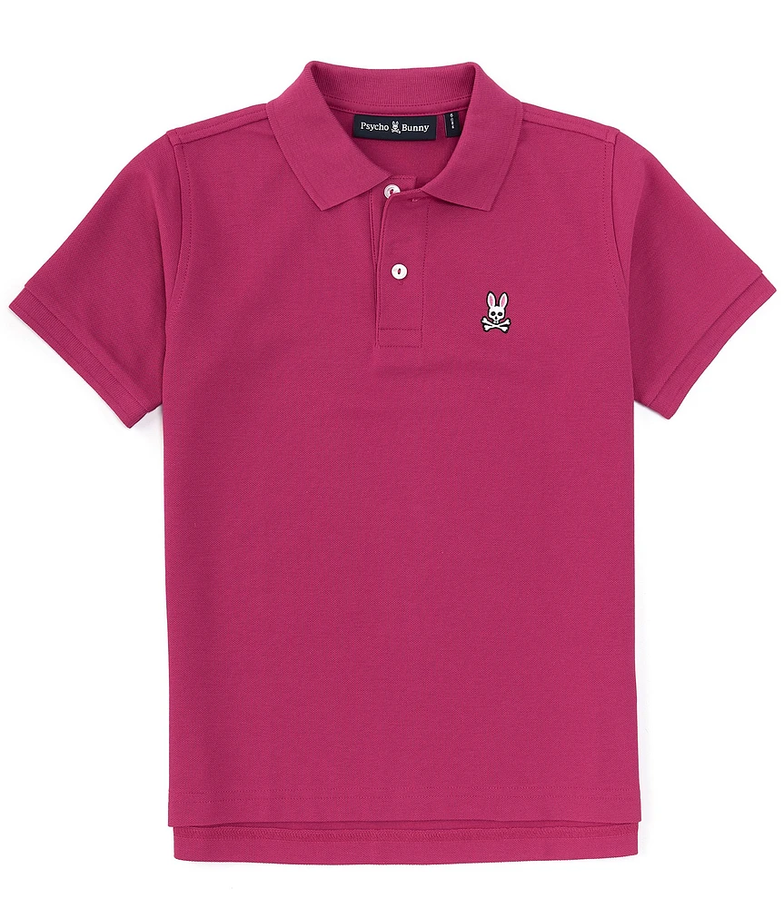 Psycho Bunny Little/Big Boys 5-20 Short Sleeve Essential Polo Collared Shirt