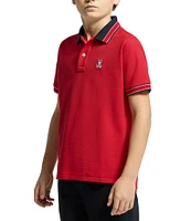 Psycho Bunny Big Boys 7-20 Short-Sleeve Foxton Pique Polo Shirt