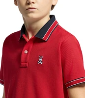 Psycho Bunny Big Boys 7-20 Short-Sleeve Foxton Pique Polo Shirt