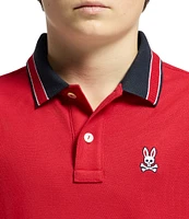 Psycho Bunny Big Boys 7-20 Short-Sleeve Foxton Pique Polo Shirt