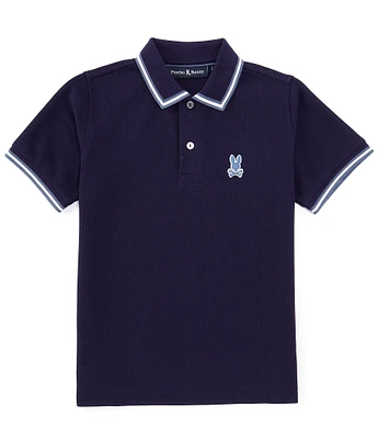 Psycho Bunny Big Boys 7-20 Short-Sleeve Foxton Pique Polo Shirt