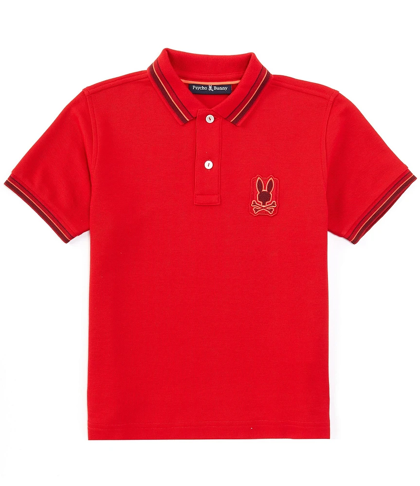 Psycho Bunny Big Boys 7-20 Short-Sleeve Pierce Pique Polo Shirt