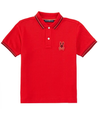 Psycho Bunny Big Boys 7-20 Short-Sleeve Pierce Pique Polo Shirt