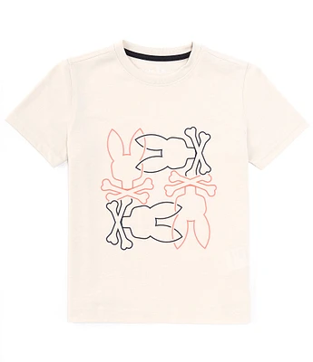 Psycho Bunny Big Boys 7-20 Short Sleeve Rodman Graphic T-Shirt