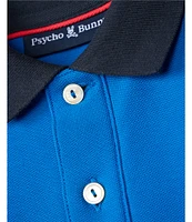 Psycho Bunny Big Boys 7-20 Short Sleeve Sanderson Pique Polo Shirt