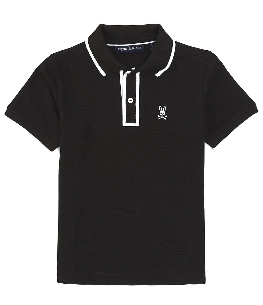 Psycho Bunny Big Boys 7-20 Short Sleeve Westbury Pique Polo Shirt