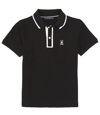 Psycho Bunny Big Boys 7-20 Short Sleeve Westbury Pique Polo Shirt