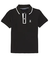 Psycho Bunny Big Boys 7-20 Short Sleeve Westbury Pique Polo Shirt