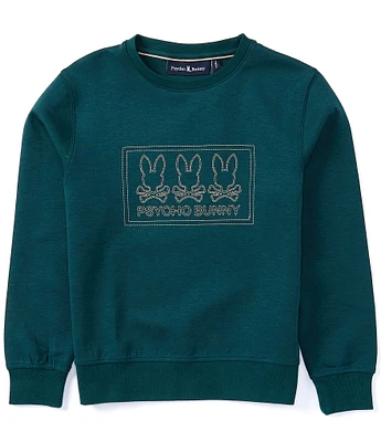 Psycho Bunny Big Boys 7-20 Tacoma Triple Bunny Sweatshirt