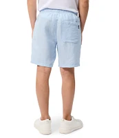 Psycho Bunny Big Boys 7-20 Windcrest Linen Blend Drawstring Shorts