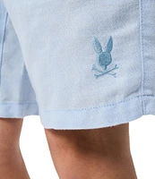 Psycho Bunny Big Boys 7-20 Windcrest Linen Blend Drawstring Shorts