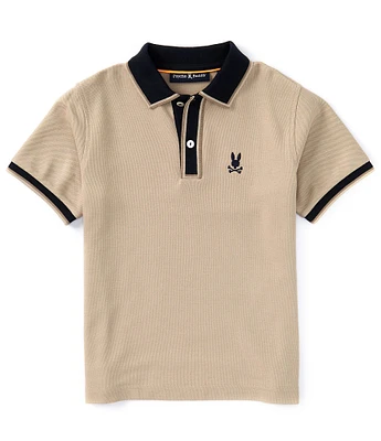 Psycho Bunny Big Boys 8-20 Short Sleeve Kent Pique Polo Shirt