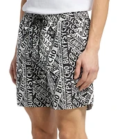 Psycho Bunny Capri 5 3/4#double; Inseam Swim Trunks