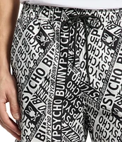 Psycho Bunny Capri 5 3/4#double; Inseam Swim Trunks