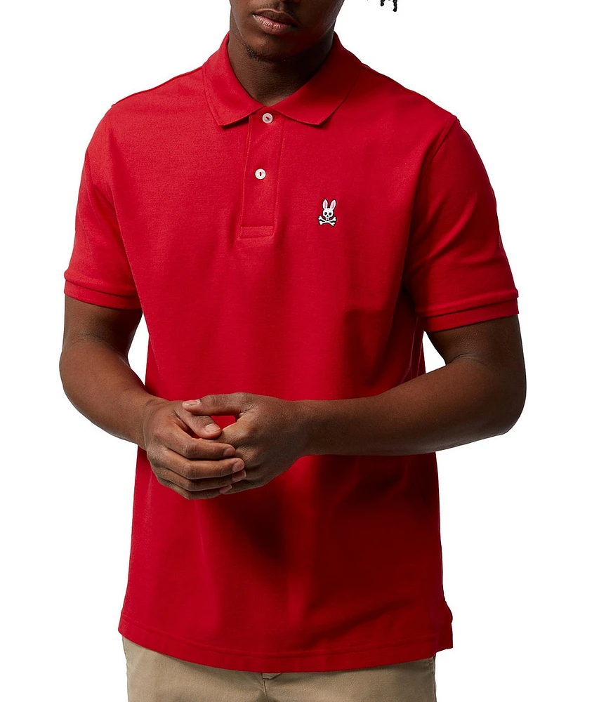 Psycho Bunny Classic Short Sleeve Solid Polo Shirt