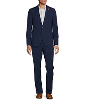 Psycho Bunny Contemporary Fit Flat Front Solid 2-Piece Suit