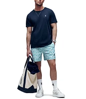 Psycho Bunny Cyrus Nautical-Inspired 5 3/4#double; Inseam Swim Trunks
