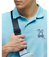 Psycho Bunny Cyrus Pique Short Sleeve Polo Shirt