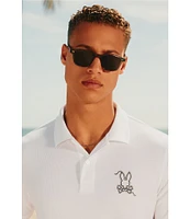 Psycho Bunny Cyrus Pique Short Sleeve Polo Shirt