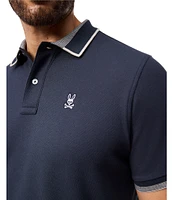 Psycho Bunny Duvall Pique Short Sleeve Polo Shirt