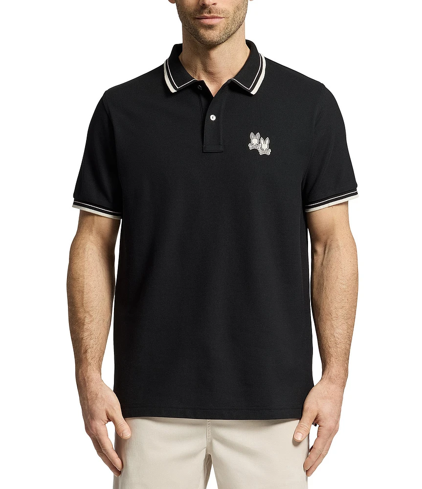 Psycho Bunny Elliot Pique Short Sleeve Polo Shirt