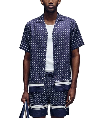 Psycho Bunny Hunter Tencel Short Sleeve Woven Shirt