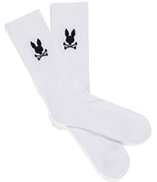 Psycho Bunny Intarsia-Knit Bunny-Pattern Sports Socks 3-Pack