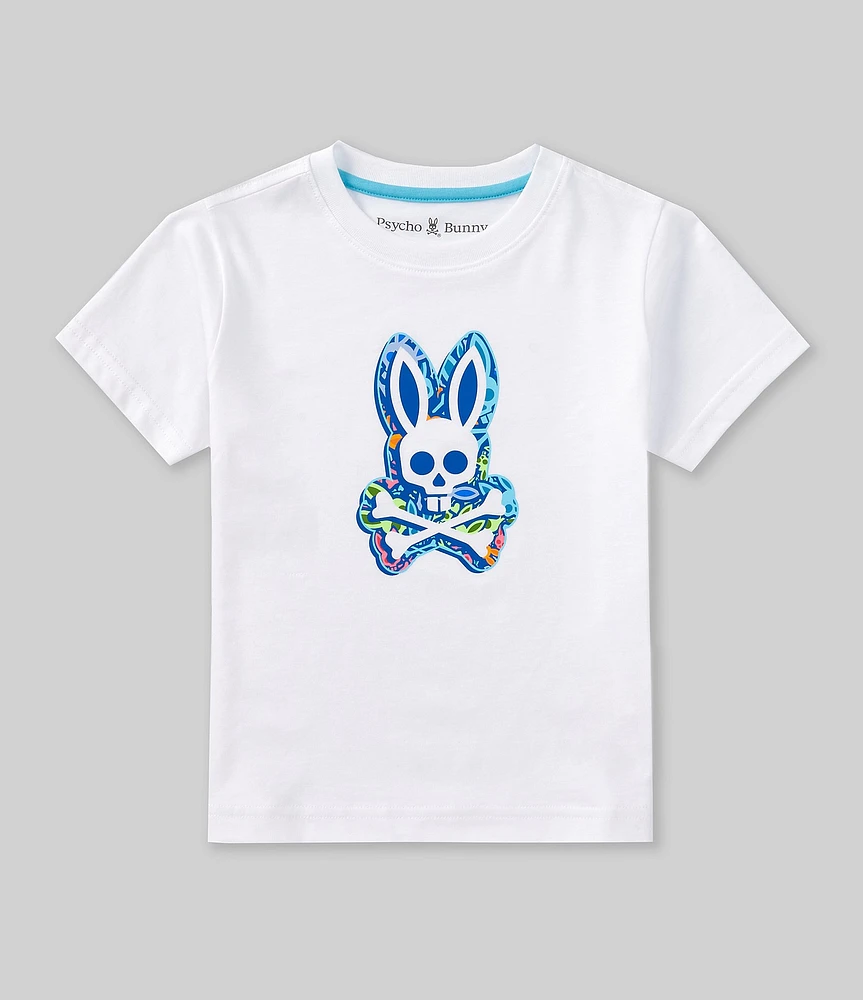 Psycho Bunny Little Boys 2T-6 Short Sleeve Clifton Graphic T-Shirt