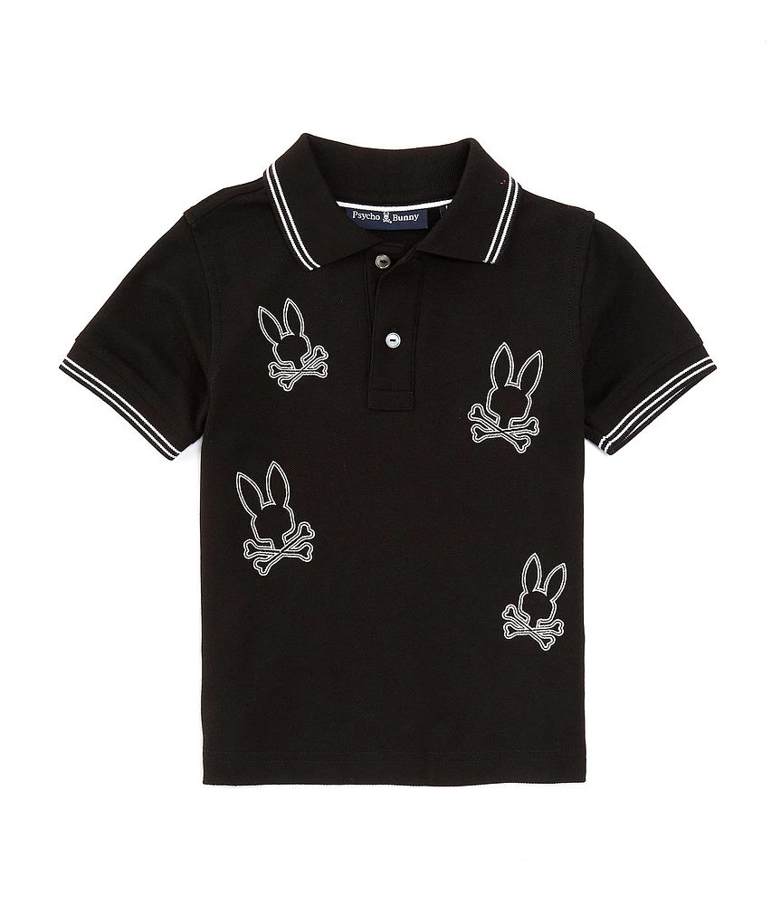 Psycho Bunny Little Boys 2T-6 Short Sleeve Milton Pique Polo Shirt