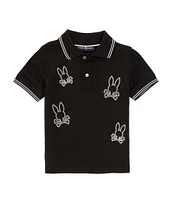 Psycho Bunny Little Boys 2T-6 Short Sleeve Milton Pique Polo Shirt